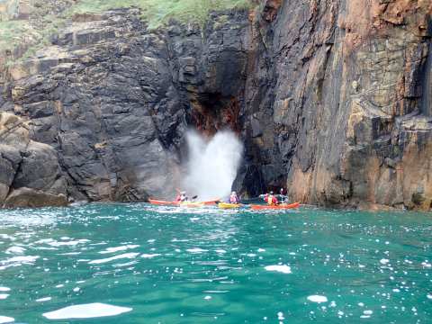 blow hole on the north coast of jersey