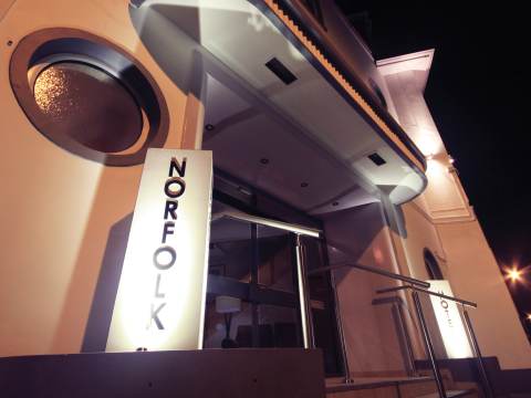 Norfolk Hotel Entrance from La Colomberie St Helier Jersey