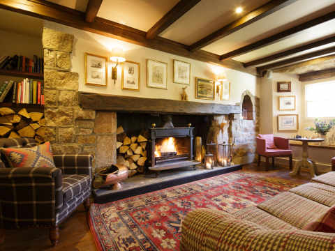 Greenhills lounge log fire