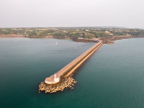 St. Catherine's Breakwater from above