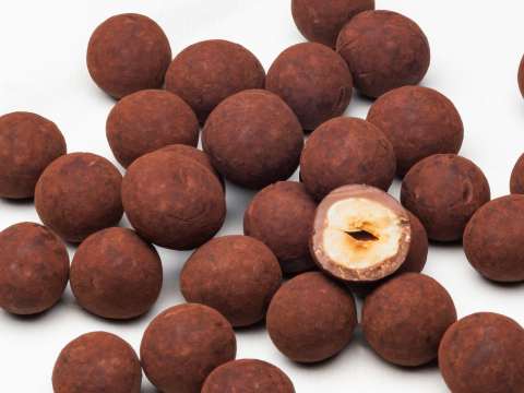 Chocolate coated nuts