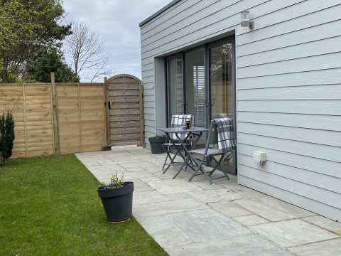 Private patio area