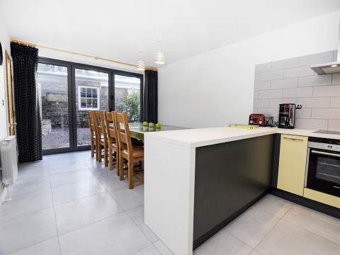 Kitchen and dining area