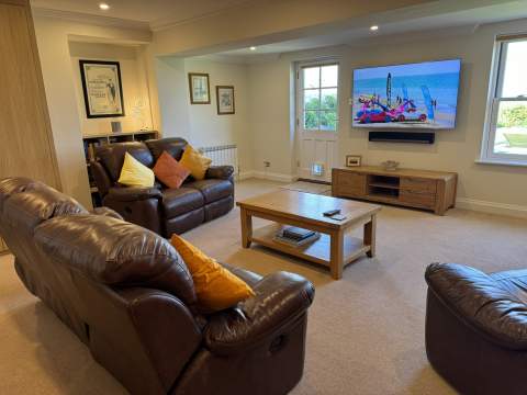 Lounge with views over garden