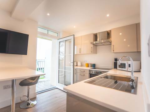Kitchen and dining area