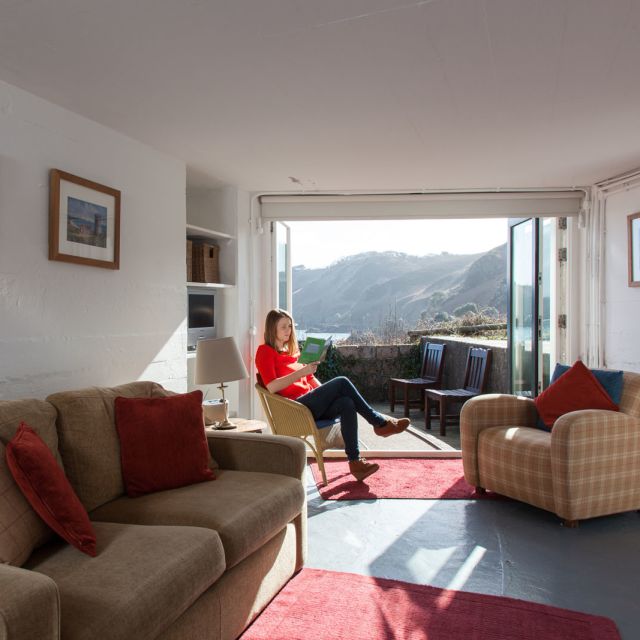 Living area at Fort Leicester