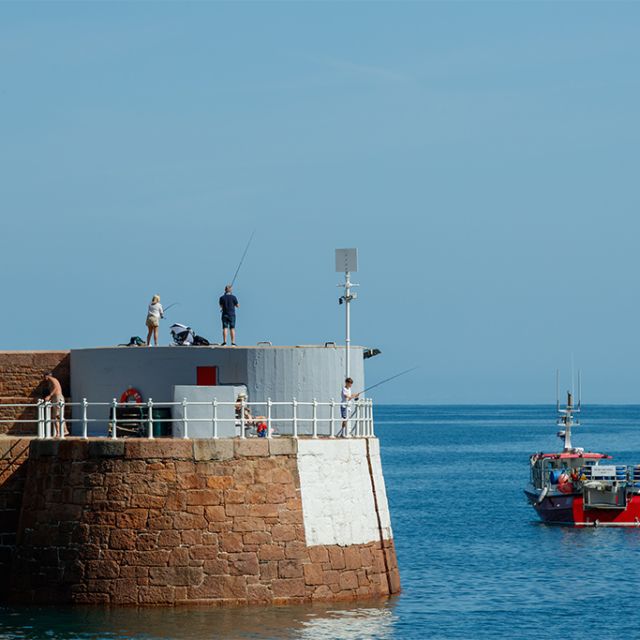 Bonne Nuit Bay pier fishing Jersey