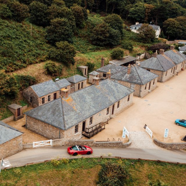 Aerial view of the barracks