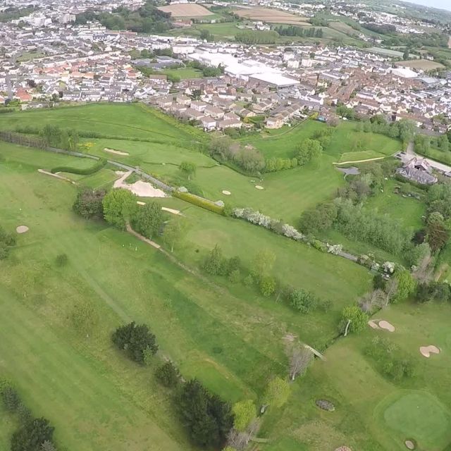 Aerial view of the course