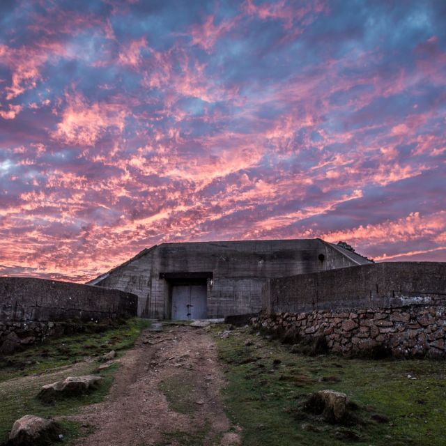 A Bunker at Sunset