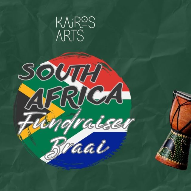 South Africa invite with djembe drums