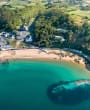 Gru00e8ve de Lecq Bay from overhead