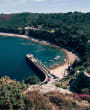 Bonne Nuit Bay Jersey view from cliff paths