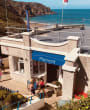 picture of cafe and beach