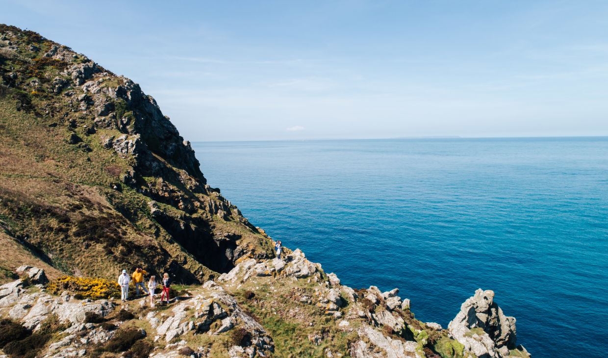 The cliffpaths on the north coast of Jersey.