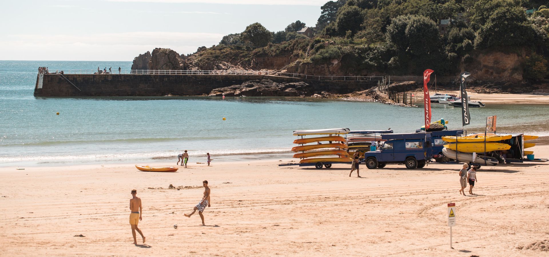 People enjoying a summer