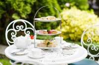 Table set for afternoon tea