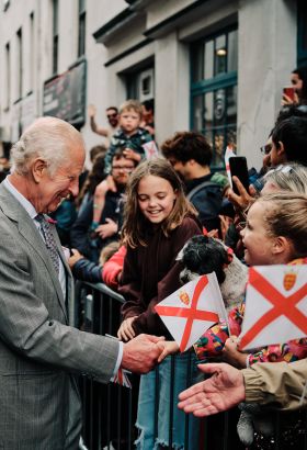 His Majesty King Charles III during his visit in Jersey