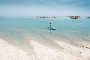 Paddle board in The Minquiers