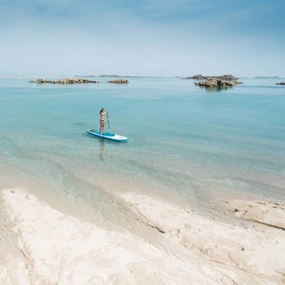 Paddle board in The Minquiers