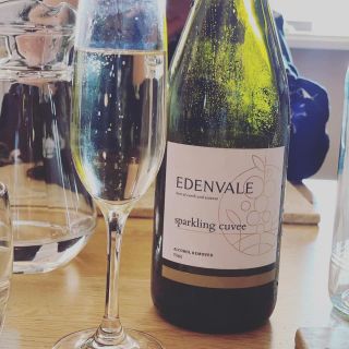 Bottle of alcohol free sparkling wine