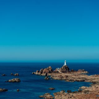 Causeway up to Corbiere lighthouse