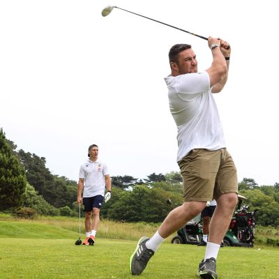 British and Irish Lions playing golf