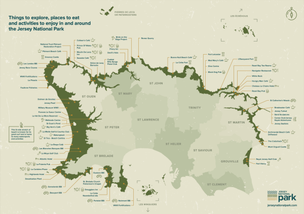 Map of Jersey National Park