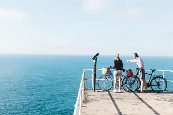 Couple cycling