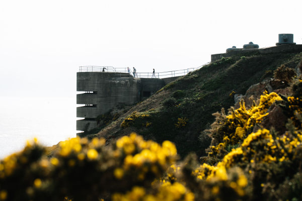 A bunker overlooking the sea at Noirmont point in Jersey