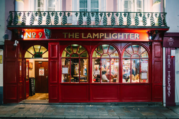 The outside of the Lamplighter Pub in St. Helier Jersey