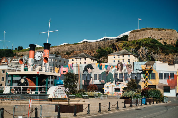 Parking in Jersey near the Steam Clock in St Helier