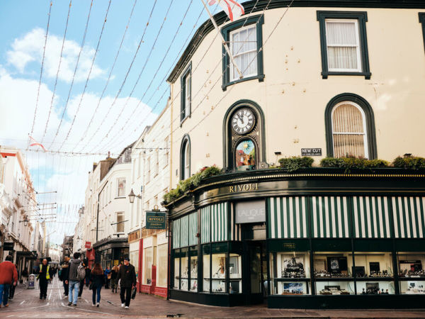 People walking down King Street