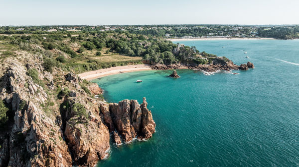 Aerial view of Beauport Bay