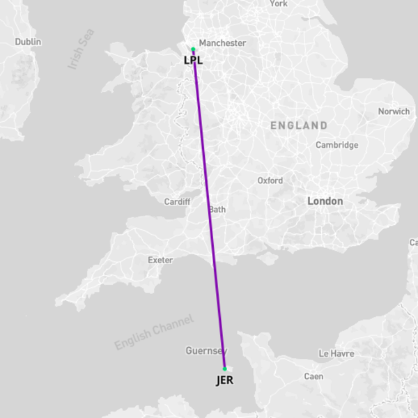 Flights to Jersey from Liverpool (LPL-JER)