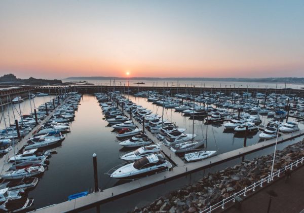 Boats in the St. Helier Marinas