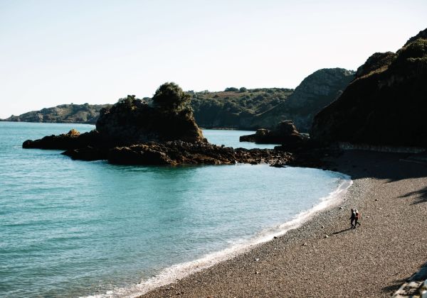 view of pebble beach at Bouley Bay