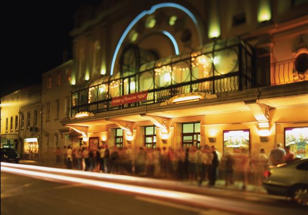 The Jersey Opera House at night