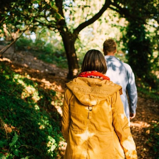 Couple walking in St Catherine