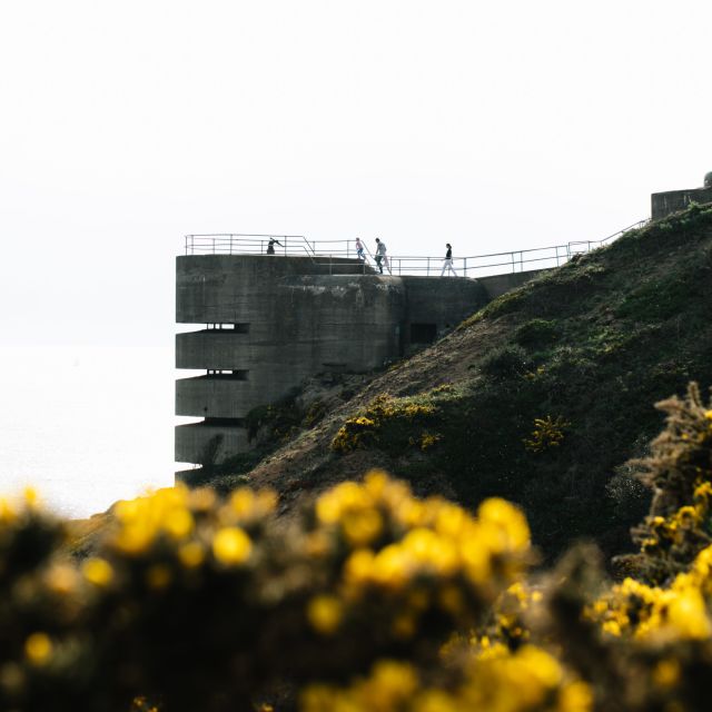 A bunker overlooking the sea at Noirmont point in Jersey