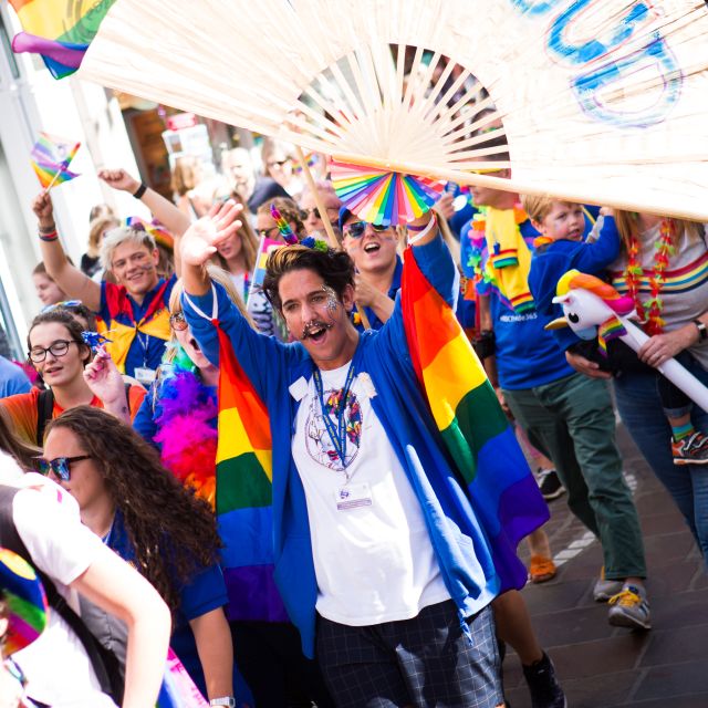 Group celebrating pride.