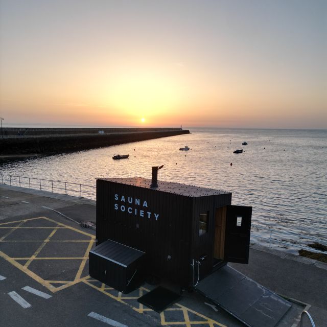 Saune on the edge of the sea