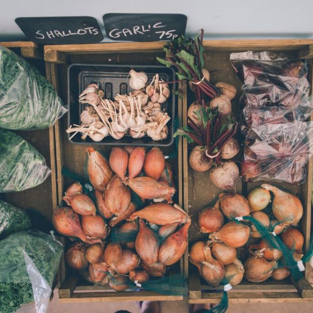 Local produce in an honesty box