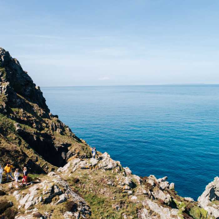 The cliffpaths on the north coast of Jersey.