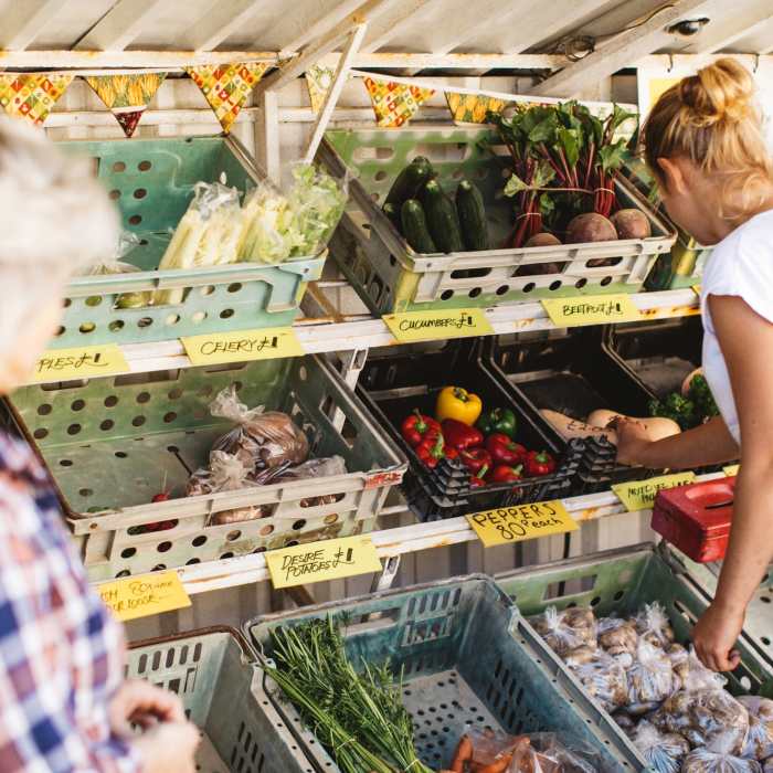 The Hellio's Farm stall